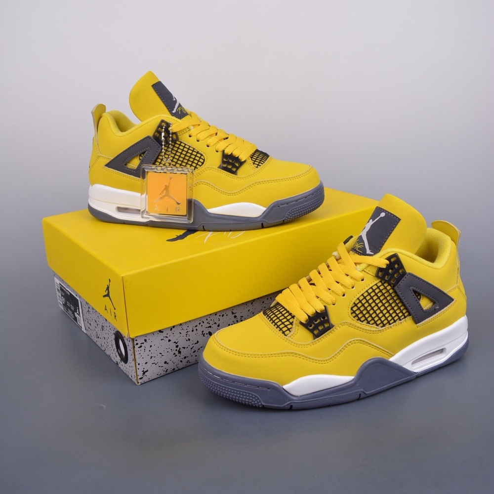 Jordan Yellow and Black Men's Shoes